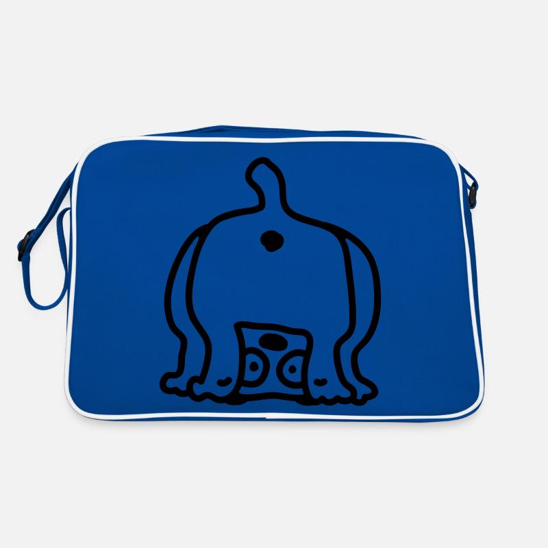 Dog from behind - Line Retro Bag