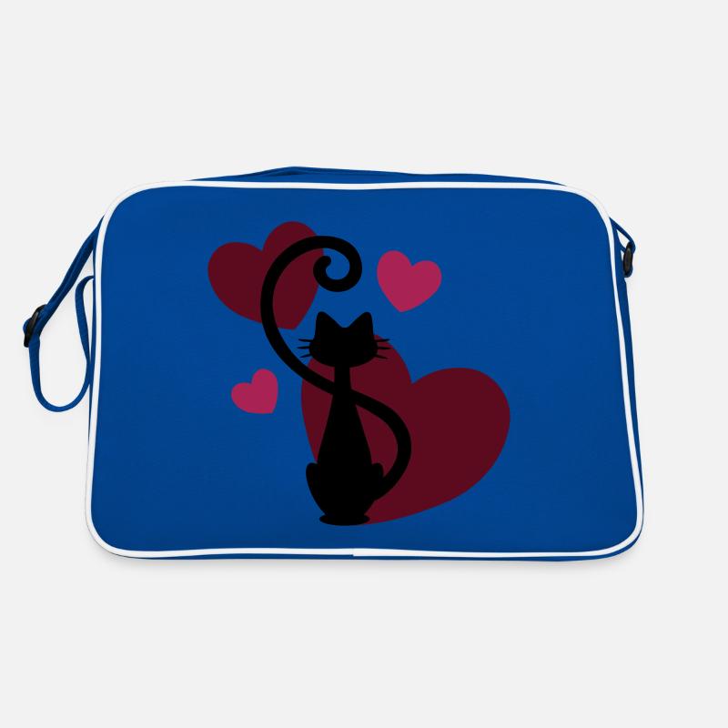 Cat lady - Katzendame - Geschenkidee - gift idea Retro Tasche