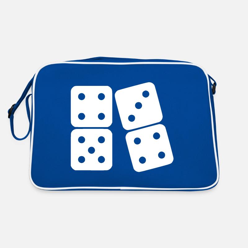 Dominosteine (anpassbare Farbe) Retro Tasche