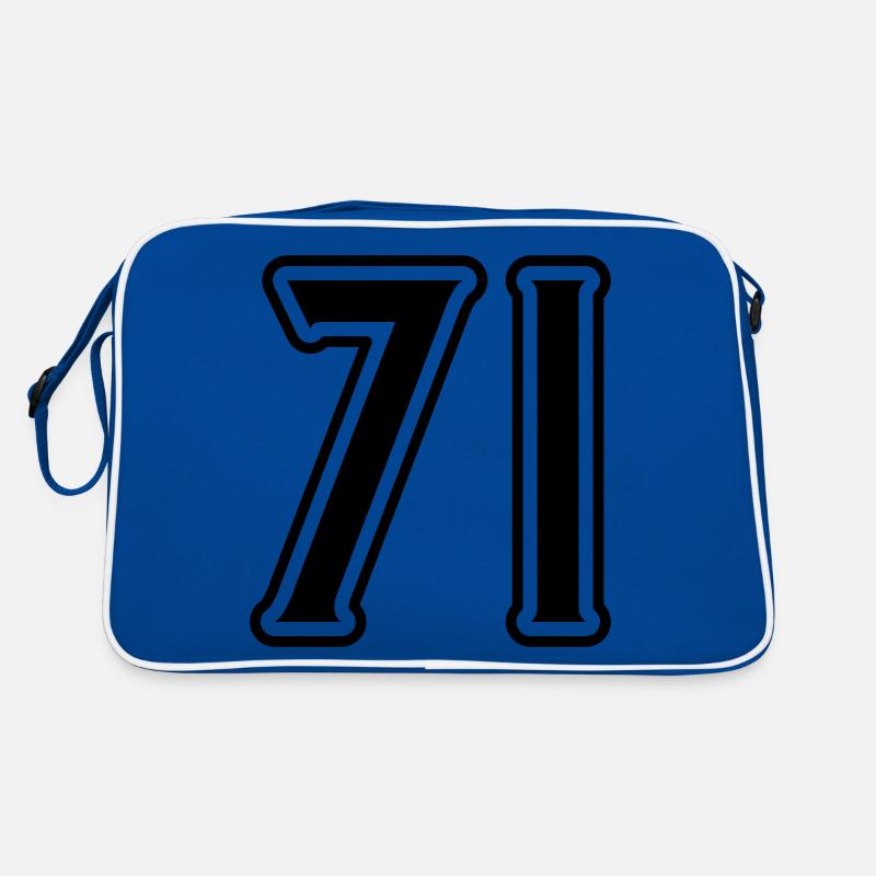 Symbole numérique 71 Sac Retro
