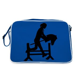 Hobby Horse Hobbyhorsing Rider - Sac Retro - bleu/blanc - Dos
