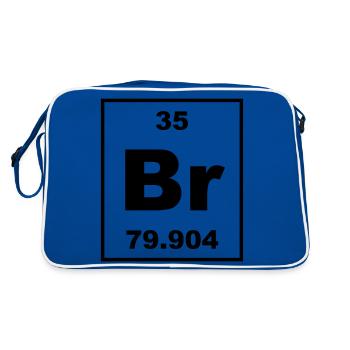 Element 35 - Br (bromine) - Small - Sac Retro - bleu/blanc - Dos