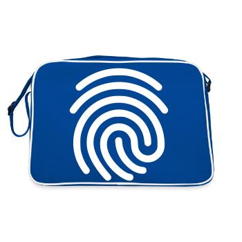 Finger ID - Retro Bag - blue/white - Back
