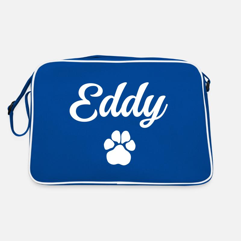 Dog name EDDY with paw Retro Bag