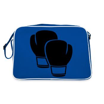 Boxing - Retro Bag - blue/white - Back