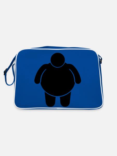 fat_man__f1 - Retro Bag - blue/white - Back