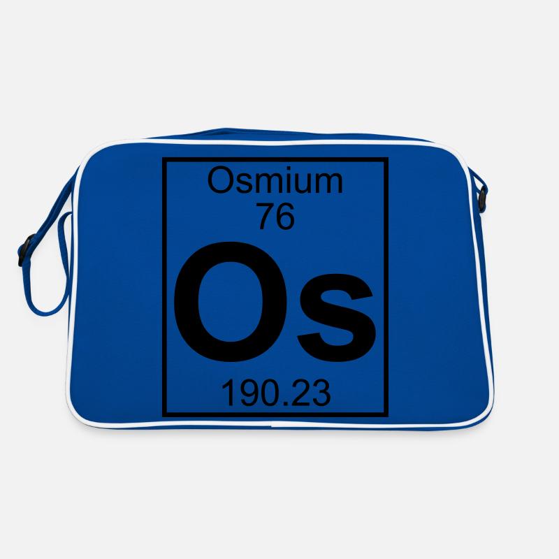 Element 076 - Os (osmium) - Full - Retro Tasche - Blau/Weiß