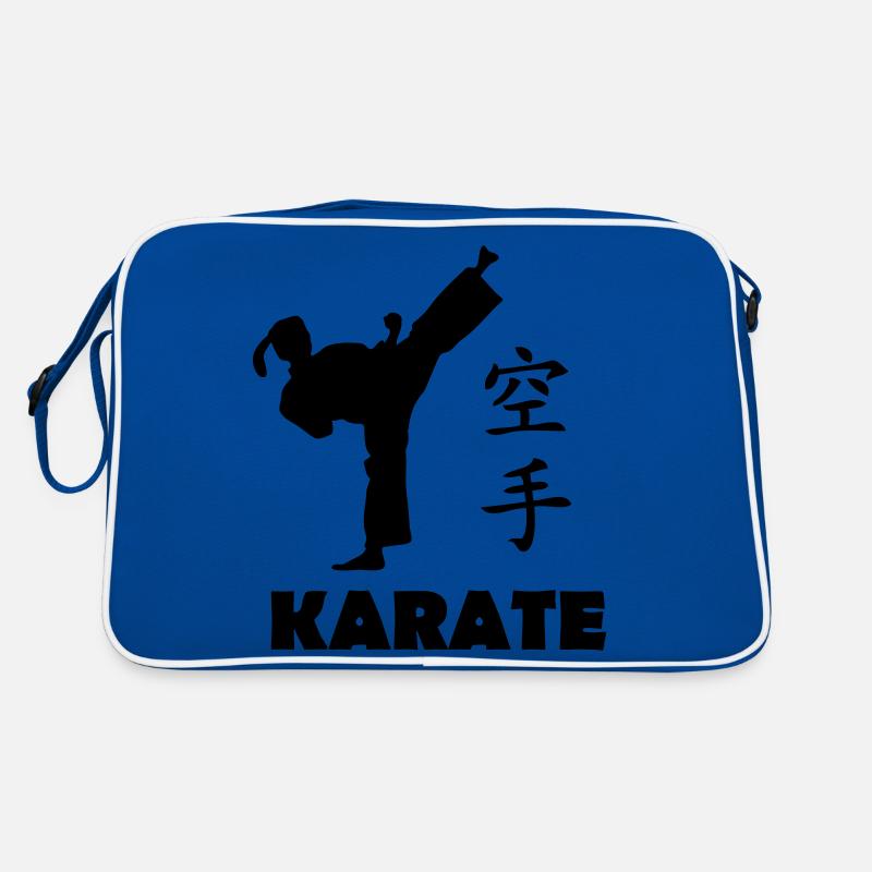 karate girl Retro Tasche