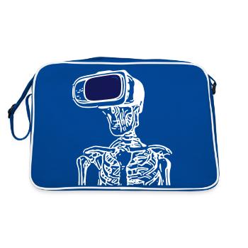 VR Bis der Tot Uns Scheidet (2c, VR glasses) - Retro Bag - blue/white - Back