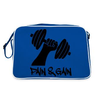 Poids d’haltères - Sac Retro - bleu/blanc - Dos