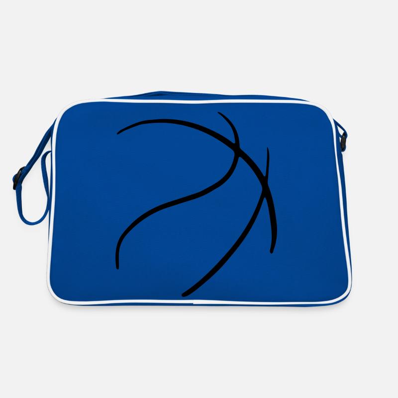 Basketbäll 12 Zeichenfläche 12 Retro Tasche
