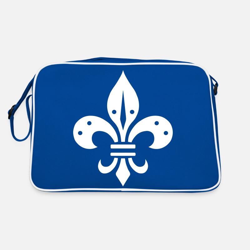Fleur de lis Design Retro Tasche