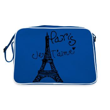 Paris Je T'aime Tour Eiffel - Sac Retro - bleu/blanc - Dos
