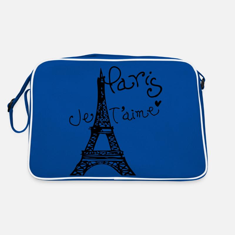 Paris Je T'aime Eiffel tower Retro Bag