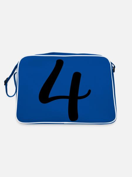 4 - Retro Bag - blue/white - Back