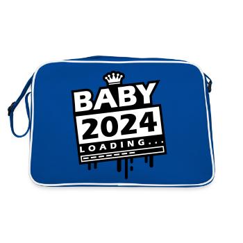 Bébé 2024 Chargement - Sac Retro - bleu/blanc - Dos