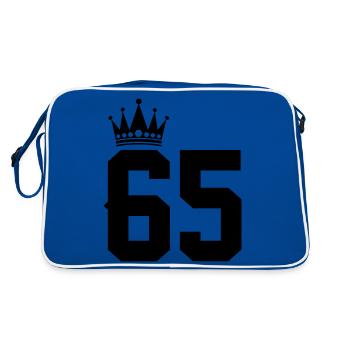 65 - Retro Bag - blue/white - Back