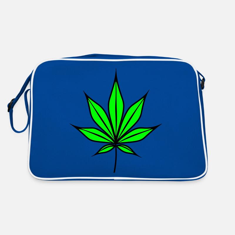 Feuille de chanvre Weed chanvre symbole Sac Retro