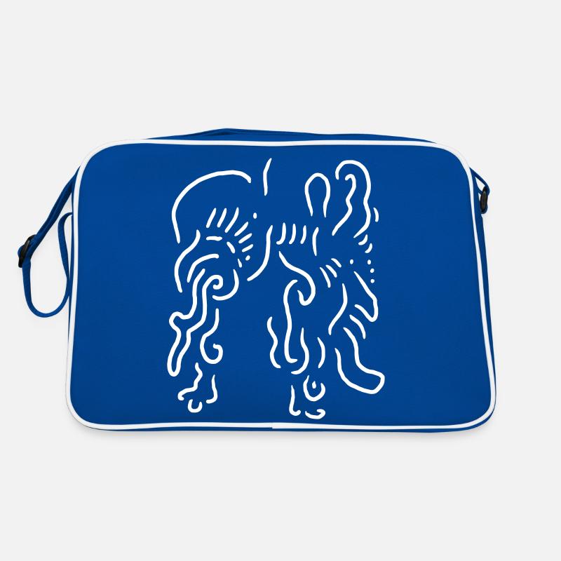 Löwe Abstrakt Retro Tasche