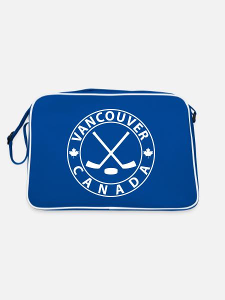 Vancouver Eishockey - Retro Tasche - Blau/Weiß - Hinten