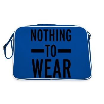 Nothing To Wear - Retro Tasche - Blau/Weiß - Hinten