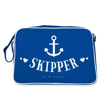 Crew - Skipper Sailing Charter Crew - 6 - Retro Bag - blue/white - Back