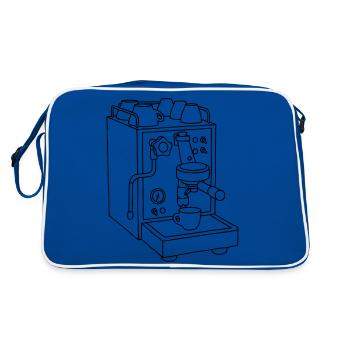 Espresso machine Barista - Retro Bag - blue/white - Back