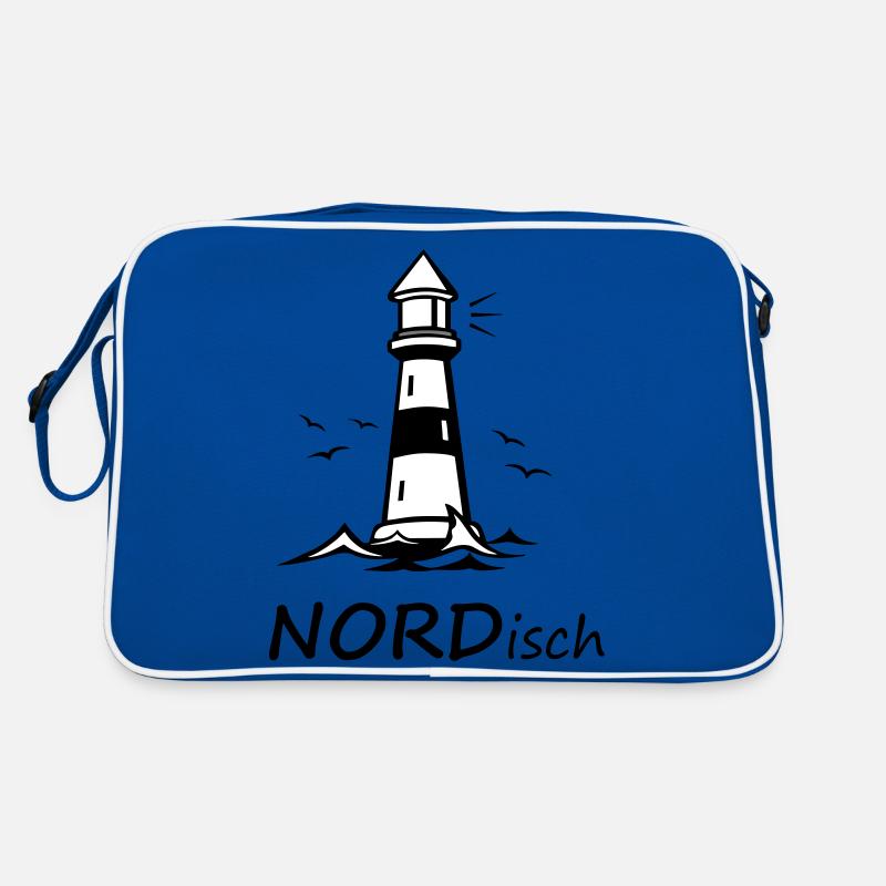 NORDisch - Retro Tasche - Blau/Weiß