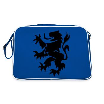 lion des flandres - Sac Retro - bleu/blanc - Dos