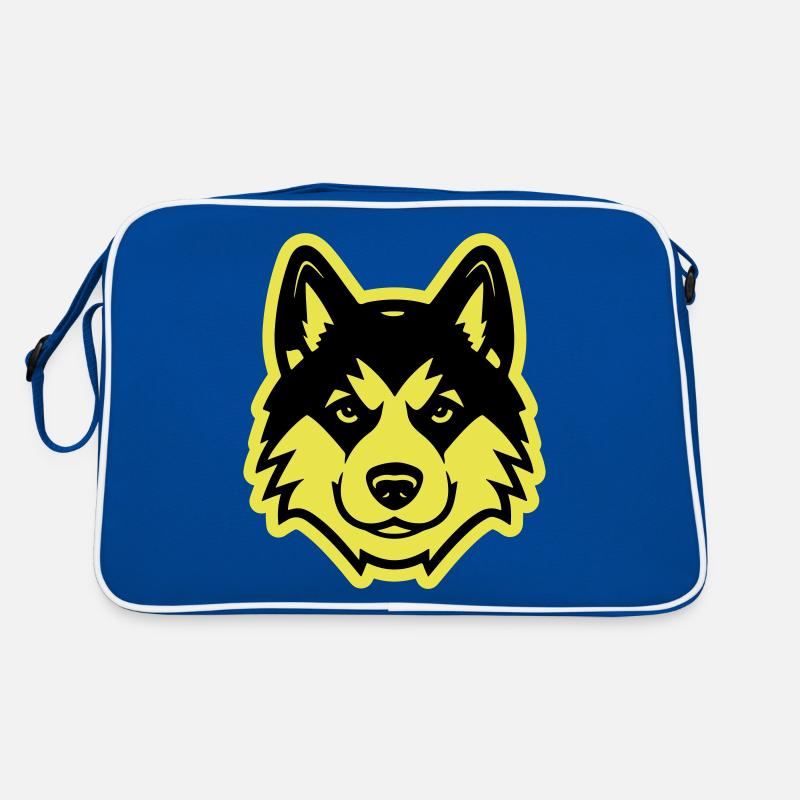 Akita Dog Head Retro Bag
