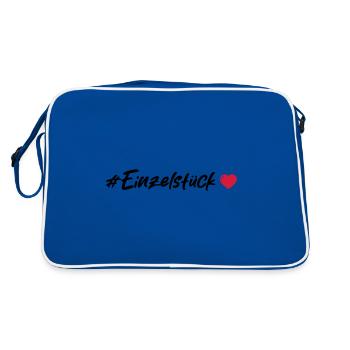 Un cœur unique en son genre - Sac Retro - bleu/blanc - Dos