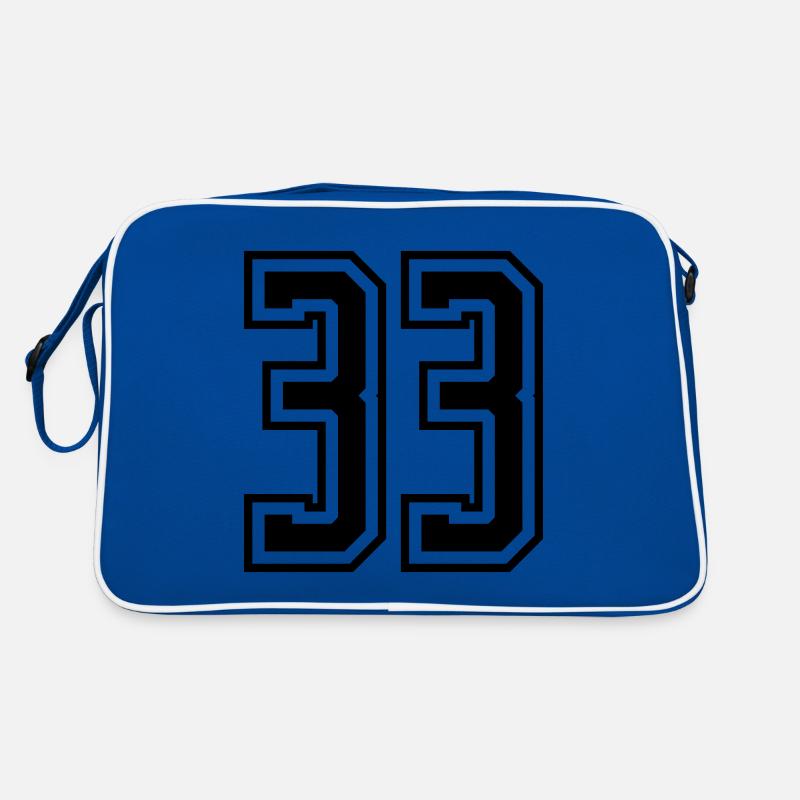33 Zahl nummer Retro Tasche