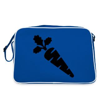 Symbole de la carotte - Sac Retro - bleu/blanc - Dos