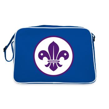 Scout / Scoutisme - Sac Retro - bleu/blanc - Dos