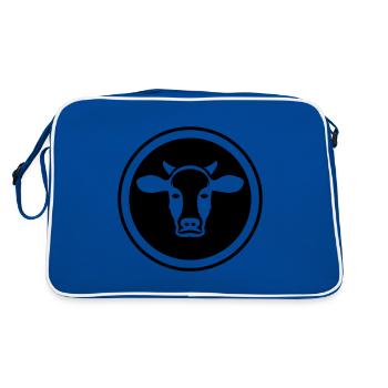 Tête de bœuf - Sac Retro - bleu/blanc - Dos