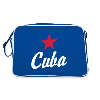 CUBA A - Sac Retro - bleu/blanc - Dos