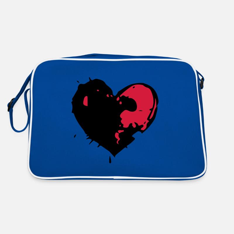 Herz Klecks Love Retro Tasche