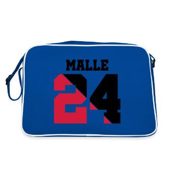 Malle 24 - Sac Retro - bleu/blanc - Dos
