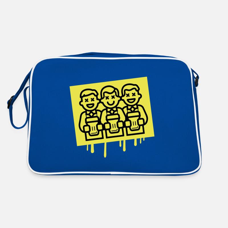L’équipe de l’enterrement de vie de garçon et de garçon Sac Retro