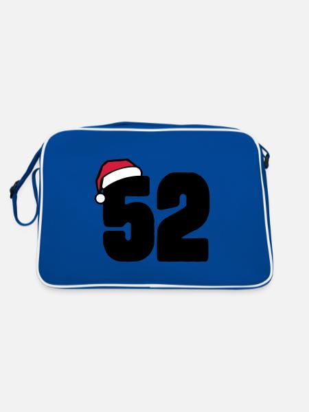 52 Numéro Noël - Sac Retro - bleu/blanc - Dos