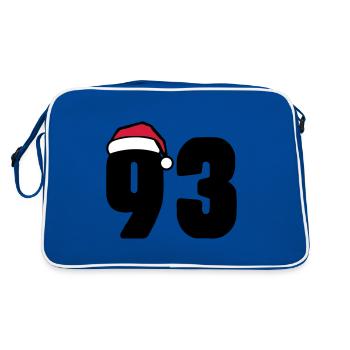 93 Numéro Noël - Sac Retro - bleu/blanc - Dos