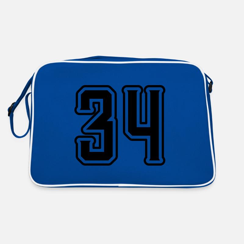 Symbole numérique 34 Sac Retro