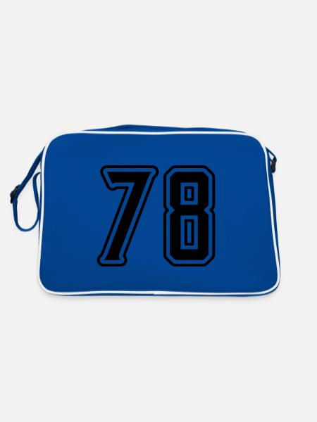 Symbole numérique 78 - Sac Retro - bleu/blanc - Dos