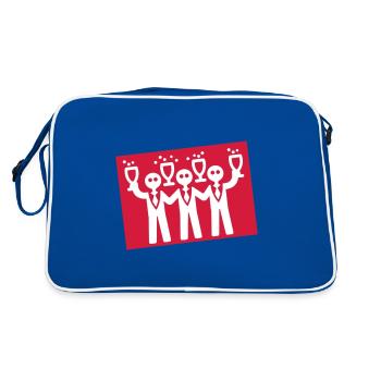 Bachelor Groom Team Bachelors - Sac Retro - bleu/blanc - Dos