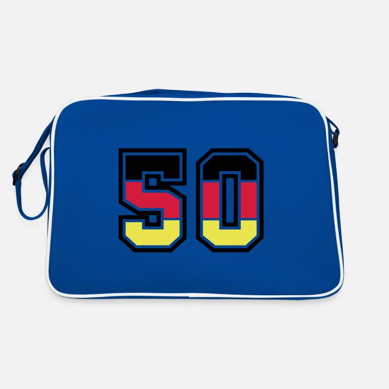 50 Zahl symbol Germany Retro Tasche