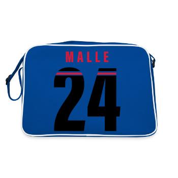 Malle 24 - Sac Retro - bleu/blanc - Dos