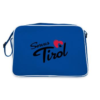 Servus Tyrol avec le coeur - Sac Retro - bleu/blanc - Dos