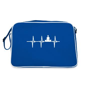 Battements de coeur Yoga Vector - Sac Retro - bleu/blanc - Dos