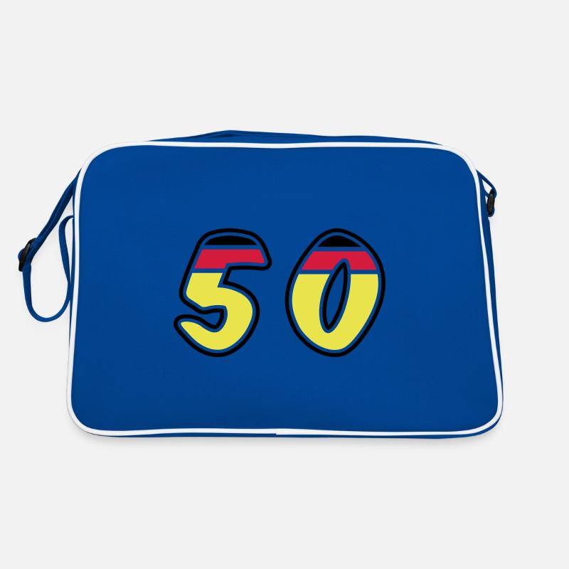 50 Zahl symbol Germany Retro Tasche
