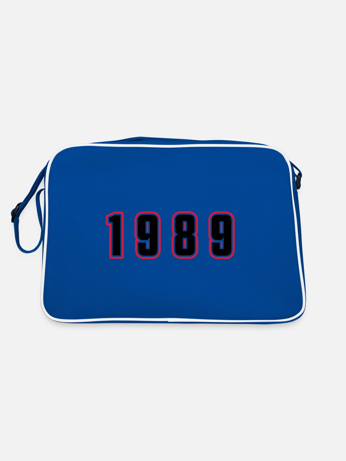 Numéro de l’année 1989 - Sac Retro - bleu/blanc - Dos